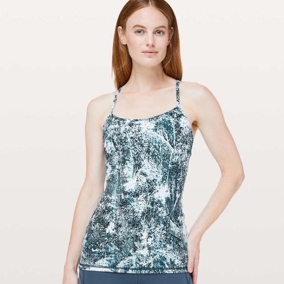 Lululemon Power Y Tank *Luon Wildwood Multi-10 - Picture 1 of 6